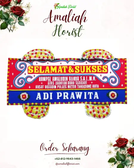 Papan Bunga Ucapan Selamat Sokan