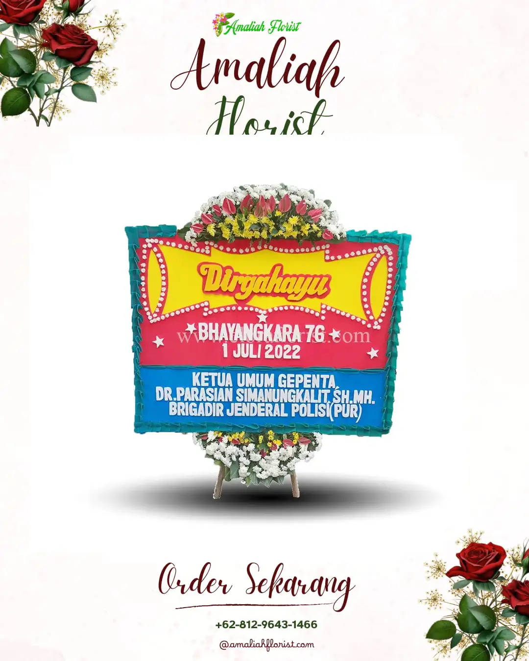 Papan Bunga HUT Ulang Tahun Sokan